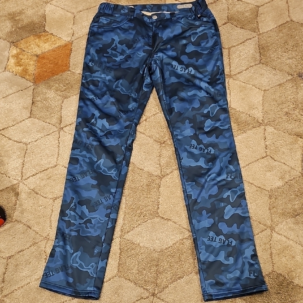 NWOT Men's FILA GOLF camouflage print bonded pants - Picture 1 of 2